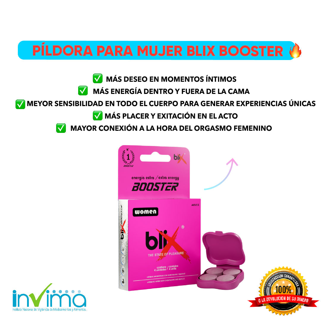 Combo Blix Potenciador Afrodisiaco Blix Booster
